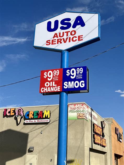 Usa auto service - USA AUTO SERVICE - 326 Photos & 1073 Reviews - 4810 S Fort Apache, Las Vegas, Nevada - Auto Repair - Phone Number - Updated March 2024 - Yelp. USA Auto Service. 4.2 (1,073 reviews) Claimed. Auto Repair, Oil Change Stations, Smog Check Stations. Closed 8:00 AM - 6:00 PM. Hours updated over 3 months ago. See hours. Write a review. Add photo. Share. 